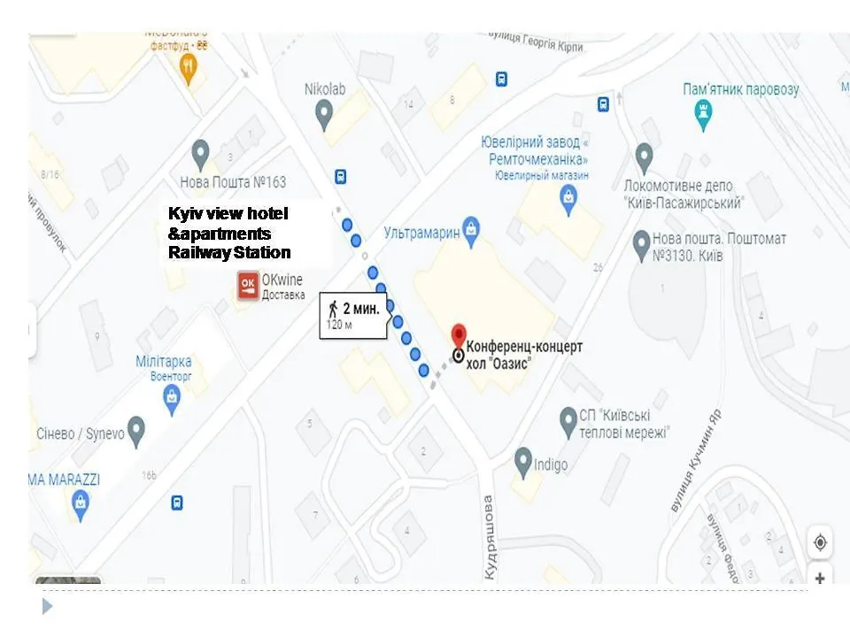 View Smart Apartment Kvartet Railway Station 4D Kyiv